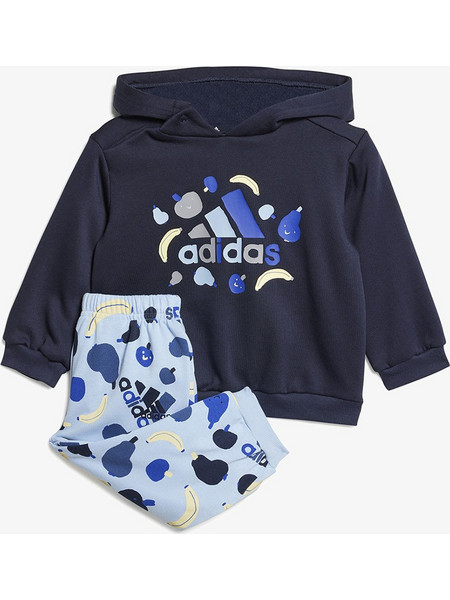 Adidas Παιδικό Σετ Φόρμας Navy Μπλε IW3483