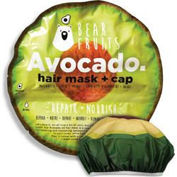 Bear Fruits Avocado Σετ Περιποίησης Μαλλιών Μάσκα 20ml + Σκουφάκι