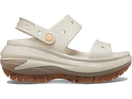 Crocs Ανατομικές Καλοκαιρινές Γυναικείες Πλατφόρμες Χαμηλές Εκρού Μπεζ 207989-214