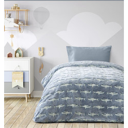 Kocoon Παιδική Κουβέρτα Fleece Sharky 150x220 Μπλε