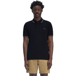 Fred Perry Ανδρική Μπλούζα Polo Κοντομάνικη Navy Μπλε M3600-Y32