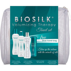 Biosilk Volumizing Therapy Σετ Θεραπείας Μαλλιών Conditioner 67ml + Νεσεσέρ + Σαμπουάν 67ml + Silk Therapy Lite 67ml + Powder 15gr