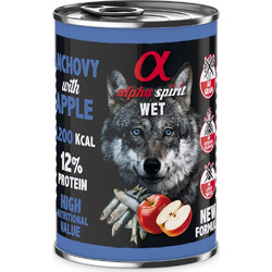 Alpha Spirit Wet Adult Grain Free with Anchovies & Apple 400gr
