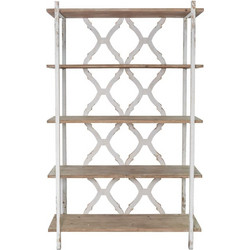 Artekko Alcott Βιβλιοθήκη 120x42.5x190cm D3552