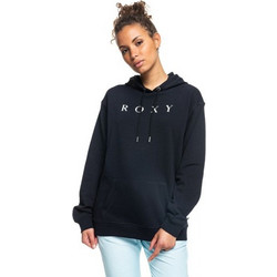 Roxy Surf Stoked Γυναικείο Φούτερ Oversized με Κουκούλα & Τσέπες Μαύρο ERJFT04536-KVJ0