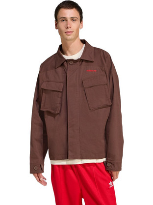 Adidas Ανδρικό Μπουφάν Χειμωνιάτικο Pullover Καφέ JX3104