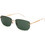 Ray-Ban RB3768 001/71 Γυναικεία Γυαλιά Ηλίου Τετράγωνα Μεταλλικά Χρυσά με Πράσινο Φακό