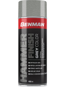 Benman Hammer Finish Σπρέι Βαφής Γκρι Σφυρήλατο 400ml