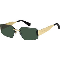 Marc Jacobs MARC875S Γυναικεία Γυαλιά Ηλίου Πολυγωνικά Μεταλλικά Χρυσά με Πράσινο Φακό
