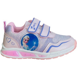 Smart Kids Frozen Παιδικά Sneakers με Φωτάκια Ασημί Ροζ SD26056