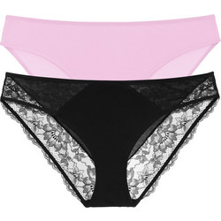 Dorina Γυναικεία Slip με Δαντέλα 2Pack FXBF0053LA182-2X0490