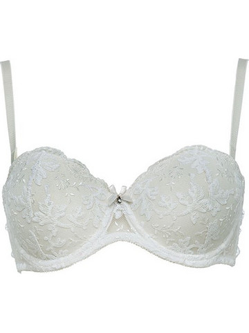 Miss Rosy Σουτιέν Strapless Push Up με Μπανέλα Εκρού 791