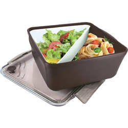 Cook Concept Δοχείο Φαγητού Πλαστικό Κατάλληλο για Φούρνο Μικροκυμάτων Γκρι