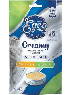 Egeo Pet Food Creamy Sterilised with Chicken & Catnip 75gr