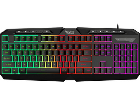 Swissten Gunner Gaming Πληκτρολόγιο RGB Black