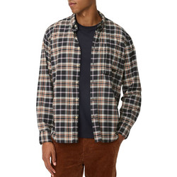 Camel Active Ανδρικό Πουκάμισο Καρό Μακρυμάνικο Overshirt Navy Μπλε C252-409113-6S13-55