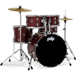DW Drums PDP Centerstage Ruby Red Sparkle