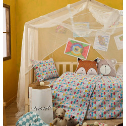 Cokitex Little Star Junior Text Παιδική Παπλωματοθήκη Μονή Βαμβακερή 160x240 Γκρι