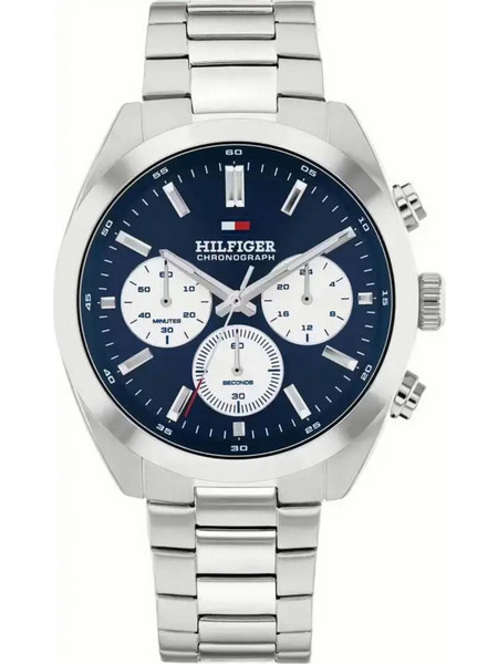Tommy Hilfiger Oxford Ανδρικό Ρολόι Χρονογράφος με Ασημί Μεταλλικό Μπρασελέ 1710722