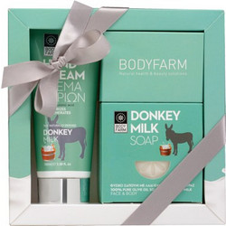 Bodyfarm Donkey Milk Hand Cream 100ml + Milk Soap 110gr
