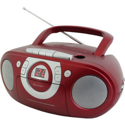 Soundmaster Boombox SCD5100 Φορητό Ράδιο CD Player με Κασετόφωνο Κόκκινο