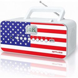Muse M-28US Φορητό Ράδιο CD Player με USB / MP3 Πολύχρωμο