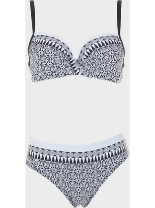 Gsecret Bikini Set Μαύρο Λευκό SQ66533-33859