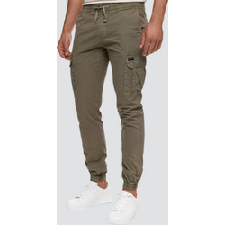 Indicode Trevor Ανδρικό Παντελόνι Cargo Joggers Ελαστικό Κανονική Εφαρμογή Χακί 617