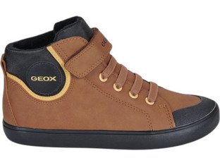 Geox Gisli Παιδικά Sneakers Μποτάκια Καφέ J465CC0MEFUC0202