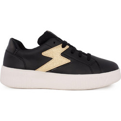 Geox Παιδικά Sneakers Μαύρα Χρυσά J45DVA054AJC9258