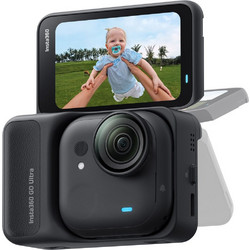 Insta360 GO Ultra Standard Bundle Action Camera 4K Ultra HD Υποβρύχια με WiFi και Οθόνη 2.5" Μαύρη
