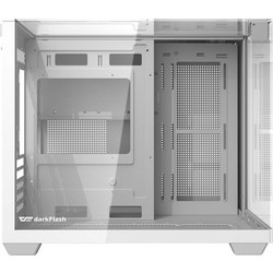 Darkflash TH285M White Micro Tower Κουτί Υπολογιστή με Πλαϊνό Παράθυρο