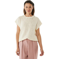 Mexx Γυναικεία Πλεκτή Μπλούζα Εκρού MF007703453W-110104