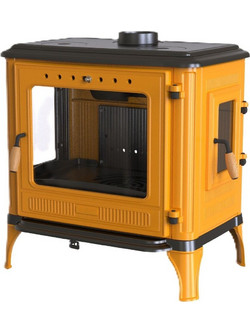 Thermozoff 8015 CK Μαντεμένια Ξυλόσομπα 10.6kW Κίτρινη