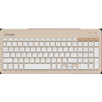 Alcatroz Xplorer Go Beige Ασύρματο Πληκτρολόγιο