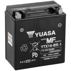 Yuasa Μπαταρία Μοτοσυκλέτας YTX16-BS-1 14Ah