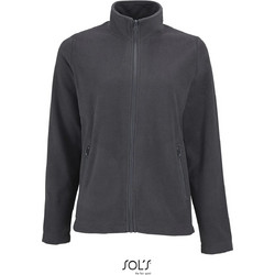 Sol's Γυναικεία Ζακέτα Fleece Μακριά με Φερμουάρ Ανθρακί 02094
