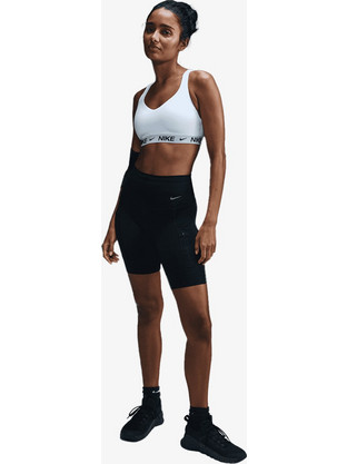 Nike Indy Αθλητικό Μπουστάκι με Υψηλή Στήριξη Λευκό Μαύρο FD1068-101