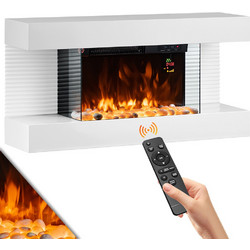 Bakaji 02842100 Ηλεκτρικό Τζάκι Τοίχου 2000W Μ41.8xΥ82xΒ21.6cm