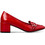 Envie Shoes Γόβες Λουστρίνι με Χοντρό Χαμηλό Τακούνι Κόκκινες E84-22353-30