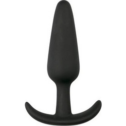 EasyToys Silicone Small Πρωκτική Σφήνα 8cm Μαύρη