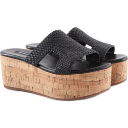 Nine West Vina 2 Καλοκαιρινές Γυναικείες Πλατφόρμες Ψηλές Μαύρες