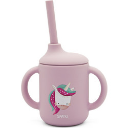 Sassi Κύπελλο Σιλικόνης με Καλαμάκι Sparkly The Unicorn