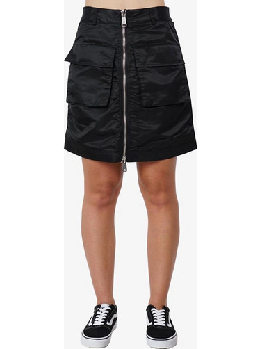 Alpha Industries Μίνι Φούστα Σατέν Ψηλόμεση Cargo Μαύρη 148066-03