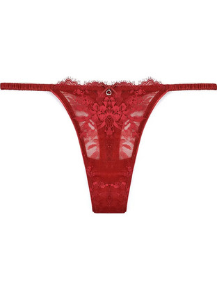 Emporio Armani Γυναικείο Sexy String με Δαντέλα Κόκκινο EW001940AF15351-U5075