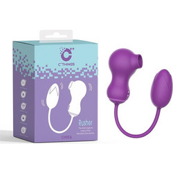 Chisa Novelties Rusher Clitoris Sucker & Vibrating Egg Purple