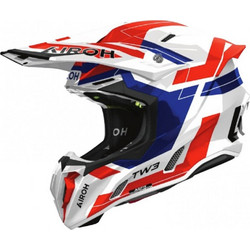 Airoh Twist 3 Dynasty Blue Red Gloss Κράνος Μηχανής Motocross