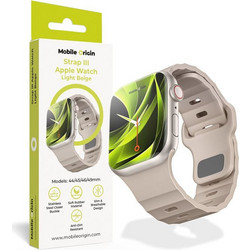 Mobile Origin III Λουράκι Σιλικόνης Light Beige (Apple Watch 42 / 44 / 45 / 46 / 49mm) 44/45/46/49mm