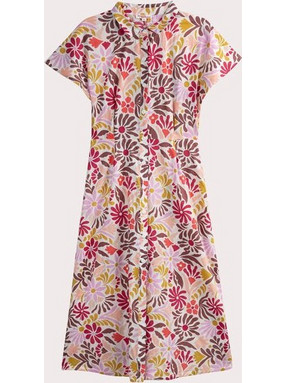 Dpam Midi Καλοκαιρινό Καθημερινό Φόρεμα Floral Ροζ 25S993W1ROB