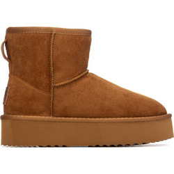 Xti Γυναικεία Μποτάκια Πλατφόρμα Suede Ταμπά με Γούνα 144441